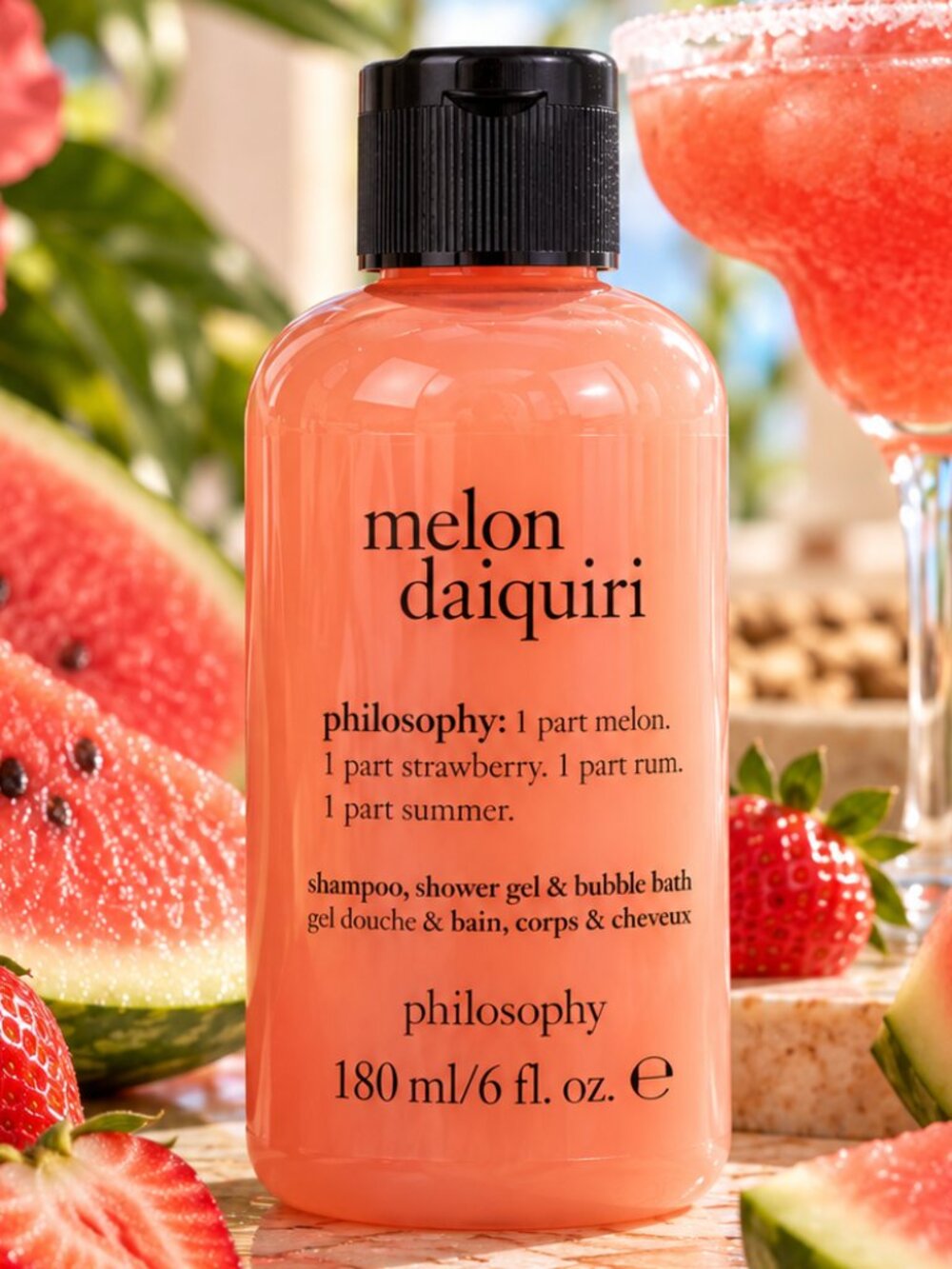 Philosophy Melon Daiquiri Shower Gel 3-in-1 Body Wash Shampoo 180ml
